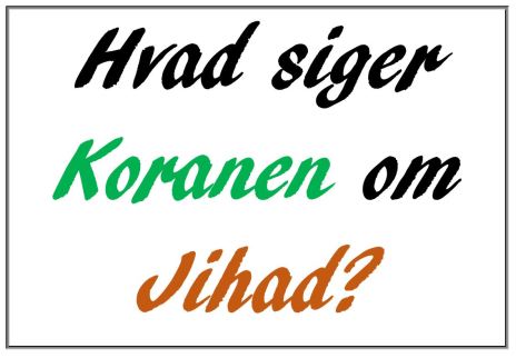 Hvad siger koran om Jihad