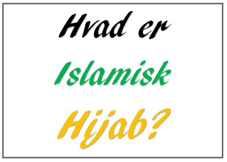 Hvad er islamisk Hijab